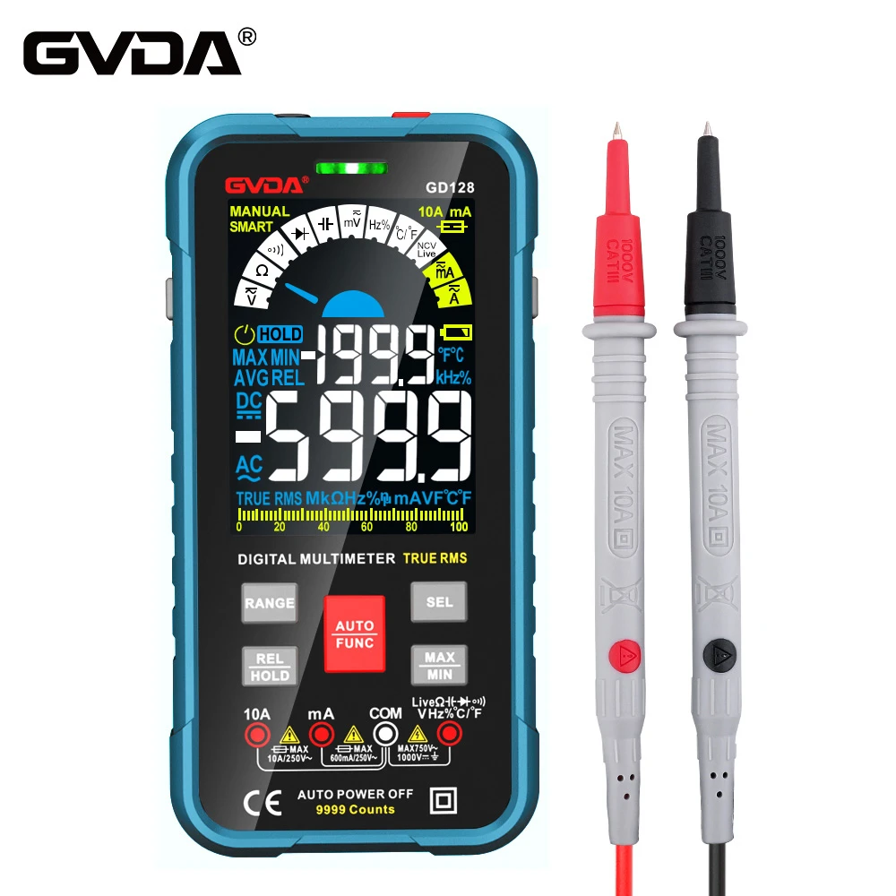 1. digital multimeter with non contact voltage Tester