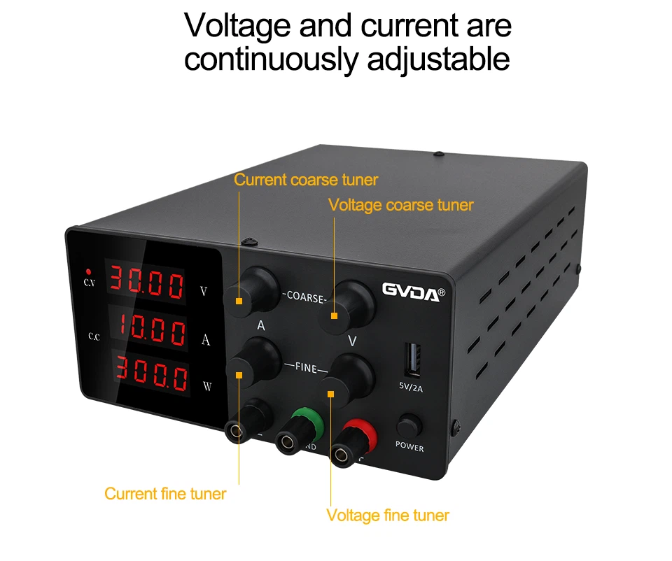 3.  Power Supply Adjustable