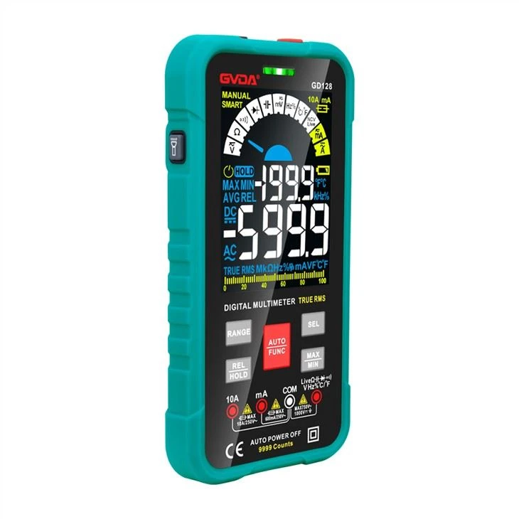 Véritable multimètre numérique RMS Avomètre couleur LCD
