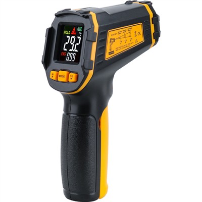 Examen de l'émissivité d'un thermomètre infrarouge