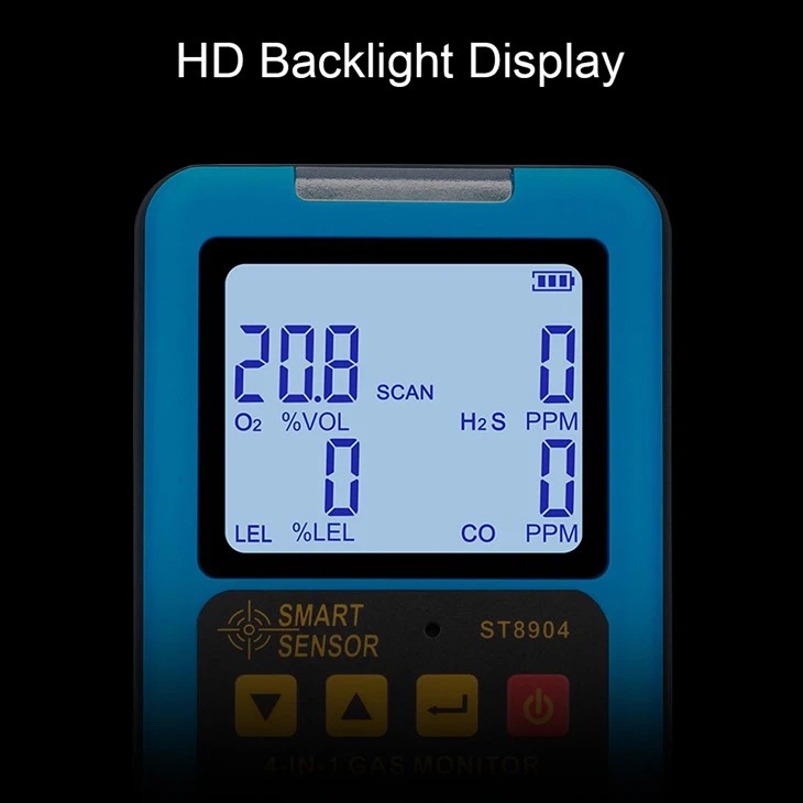 Professional 4 in 1 Multifunctional Gas Detector