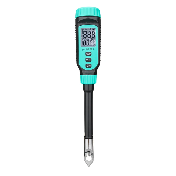 Testeur de PH alimentaire portable 4 en 1 pénétrant dans le sol