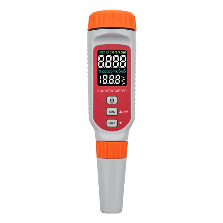 Compteur de température TDS à conductivité rechargeable 3 en 1